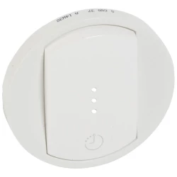 Лицевая панель Legrand Celiane выключателя одноклавишного с выдержкой времени белая 068037