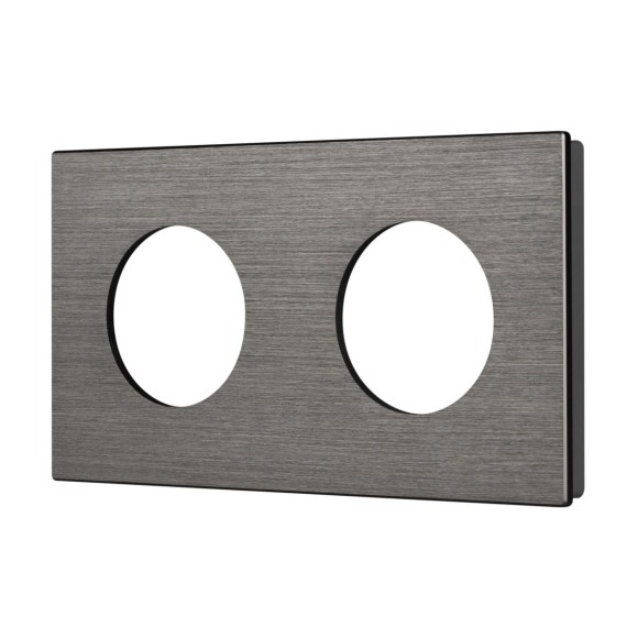 Рамка 2-местная алюминиевая Arlight FRM-PRESTO-ALR-2-GR 043874