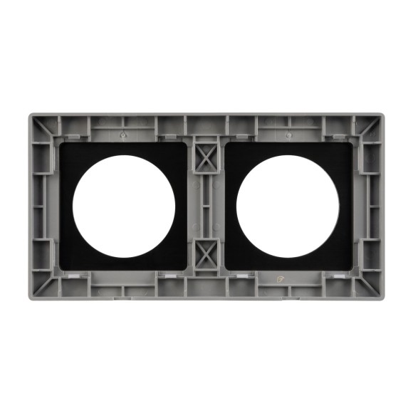 Рамка 2-местная алюминиевая Arlight FRM-PRESTO-ALR-2-GR 043874