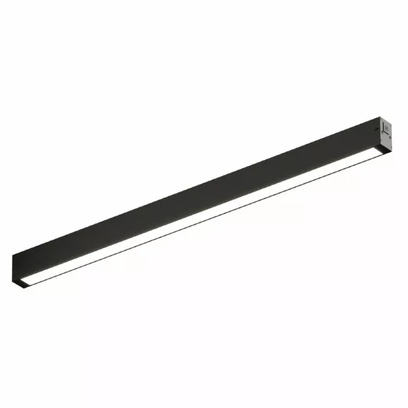 Трековый однофазный светильник Denkirs Simple Linear DK8105-BK, Черный, Теплый белый, Алюминий Трековый однофазный светильник Denkirs Simple Linear DK8105-BK, Черный, Теплый белый, Алюминий