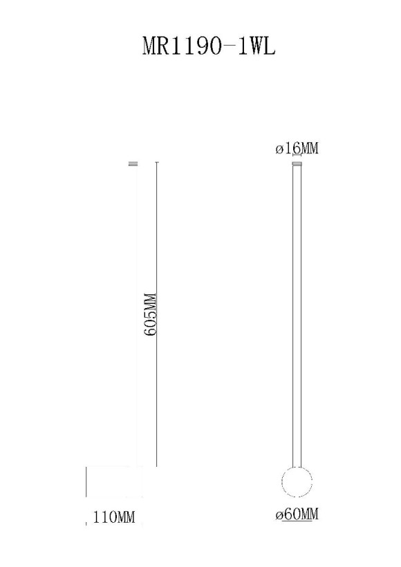 Настенный светильник MyFar Sunn MR1190-1WL