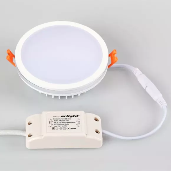 Влагозащищенный светильник Arlight LTD-115SOL-15W Warm White 020708 Влагозащищенный светильник Arlight LTD-115SOL-15W Warm White 020708