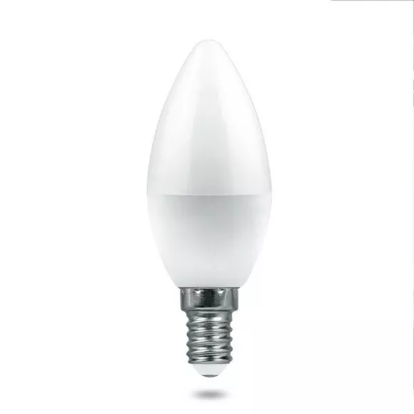 Лампа светодиодная Feron E14 9W 2700K свеча матовая LB-1309 38059 Лампа светодиодная Feron E14 9W 2700K свеча матовая LB-1309 38059
