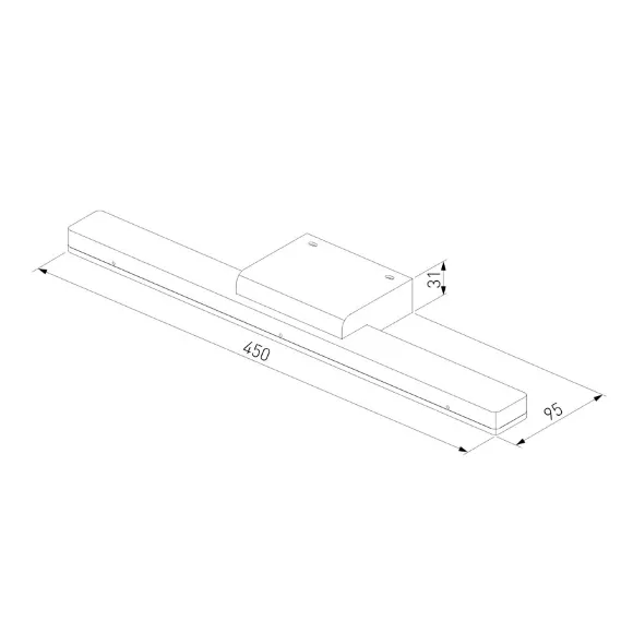 Схема размеров подсветка для зеркал Elektrostandard Protect LED белый MRL LED 1111 4690389169762 Схема размеров подсветка для зеркал Elektrostandard Protect LED белый MRL LED 1111 4690389169762