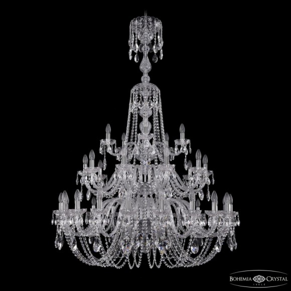 Подвесная люстра Bohemia Ivele Crystal 1402/20+10+5/400/XL-158/3d Ni