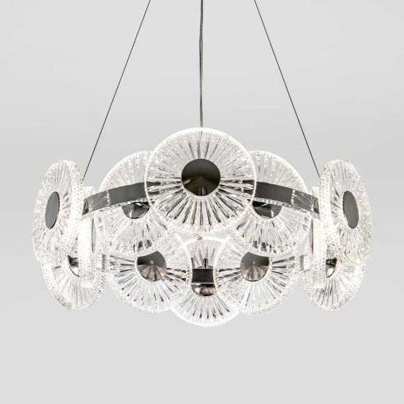 Подвесная светодиодная люстра с пультом управления Modelux MS.1831.12 CR