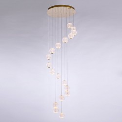 Подвесная светодиодная люстра Delight Collection Elliot Diamante MD20001012-18A gold