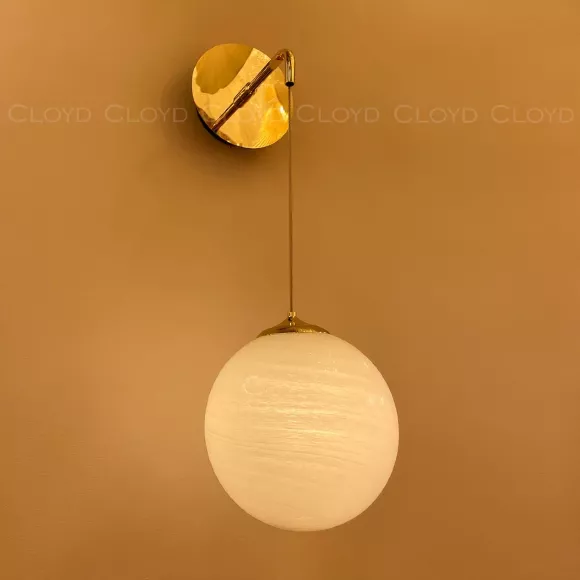 Бра Cloyd Lonati 20345, Золото, Белый, Металл Бра Cloyd Lonati 20345, Золото, Белый, Металл