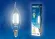 Лампа светодиодная филаментная (UL-00002229) Uniel E14 6W 4000K прозрачная LED-CW35-6W/NW/E14/CL GLA01TR, Нейтральный белый, Китай