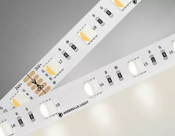 Светодиодная лента Ambrella Light Illumination 24В 5050 10Вт/м RGBW+4500K 5м IP20 GS4402 Светодиодная лента Ambrella Light Illumination 24В 5050 10Вт/м RGBW+4500K 5м IP20 GS4402