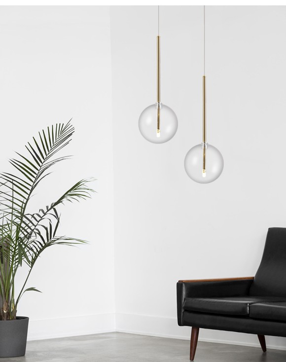 Подвесной светильник Delight Collection Ball Sola 9217P/D150 gold