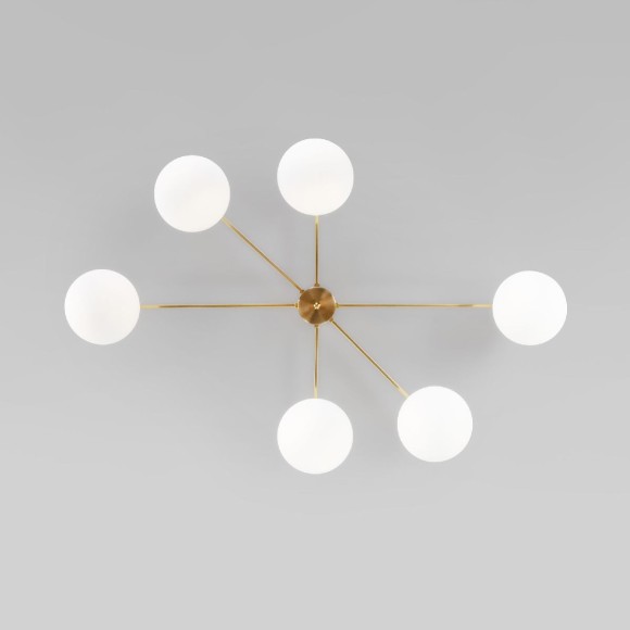 Потолочная люстра Eurosvet Opaline 70220/6 латунь a065766