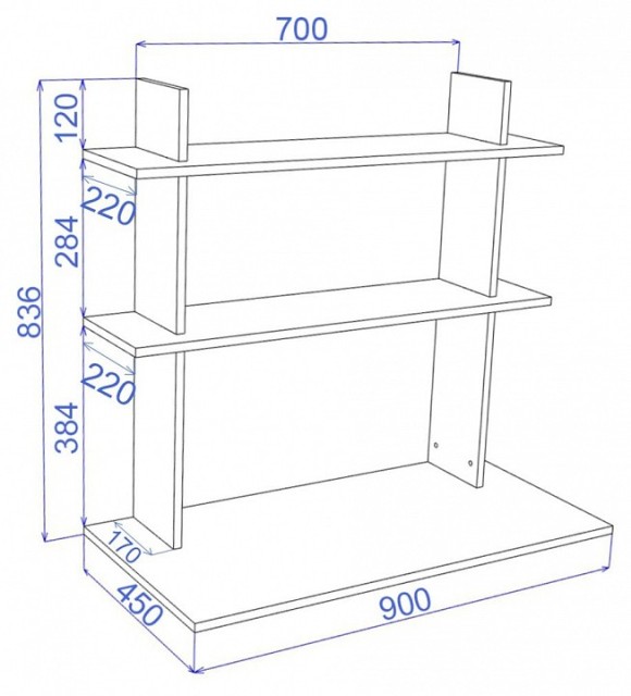 Стол компьютерный Cross СтТ2 MER_StT2-BE