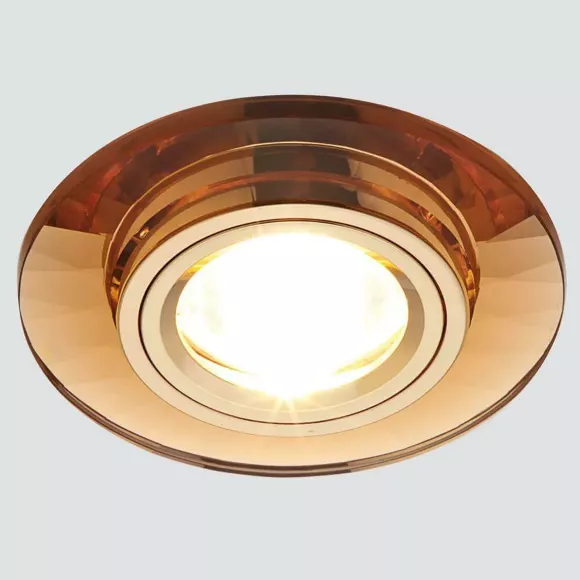Встраиваемый светильник Ambrella Light Classic 8160 BR, Золото, Коричневый, Алюминий Встраиваемый светильник Ambrella Light Classic 8160 BR, Золото, Коричневый, Алюминий