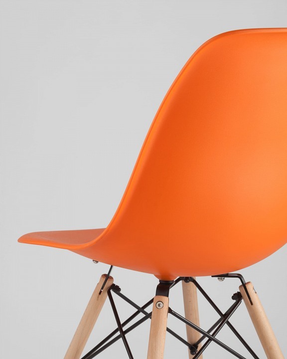 Набор из 4 стульев Eames SGR_8056PP-ORANGE-X4