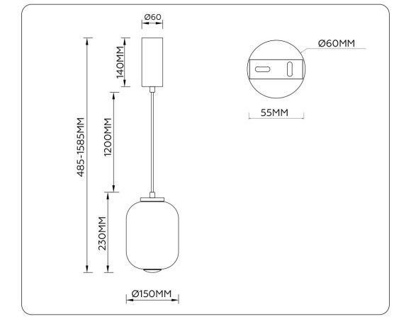 Подвесной светильник Ambrella Light High Light Modern LH11031