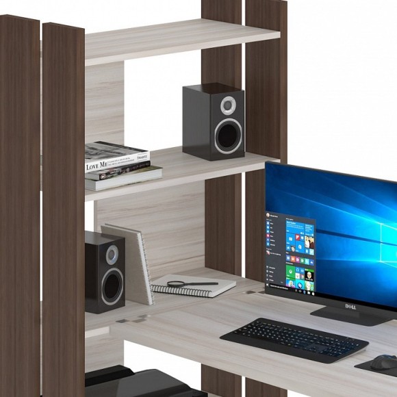 Стол компьютерный Домино Lite СТЛ-ОВ+С100Р MER_STL-OV-S100RPryam_bez_tumby_SHK