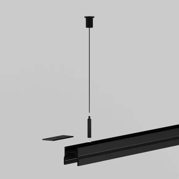 Гибкий подвес для уличной трековой системы Maytoni Elasity IP O-TR001-PB-H2M, Черный Гибкий подвес для уличной трековой системы Maytoni Elasity IP O-TR001-PB-H2M, Черный