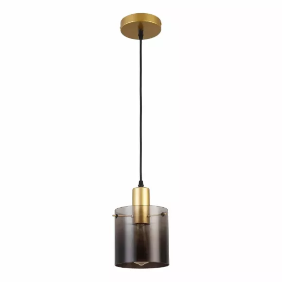 Подвесной светильник Escada Sense 1104/1S, Матовое золото, Дымчатый, Золото Подвесной светильник Escada Sense 1104/1S, Матовое золото, Дымчатый, Золото