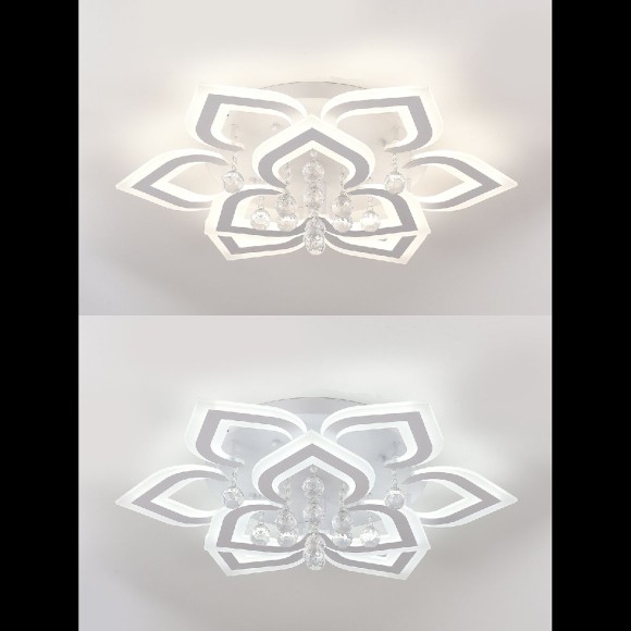 Потолочная светодиодная люстра с пультом управления Natali Kovaltseva Cascade LED LAMPS 81158