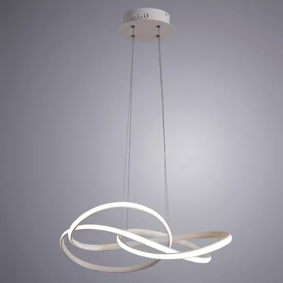 Подвесной светодиодный светильник Arte Lamp Presto A2522SP-2WH, 6000, От теплого до холодного, Современный