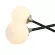 Подвесная люстра ST Luce Bastoncino SL429.403.02, Черный, Белый, Металл