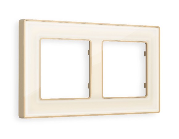 Рамка двухместная Ambrella Volt Arctic AF580342