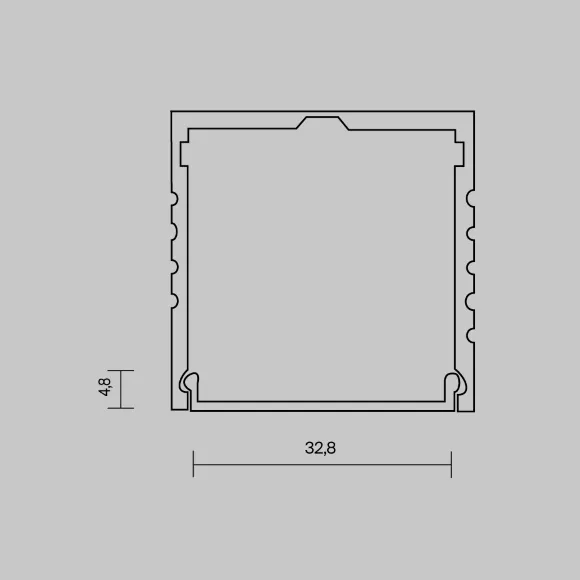 Рассеиватель для профиля 35×35 Maytoni Led Strip ALM-3535A-O-DF-10M 642031, Белый Рассеиватель для профиля 35×35 Maytoni Led Strip ALM-3535A-O-DF-10M 642031, Белый