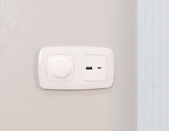 Рамка двухместная Ambrella Volt Ecta OF140202