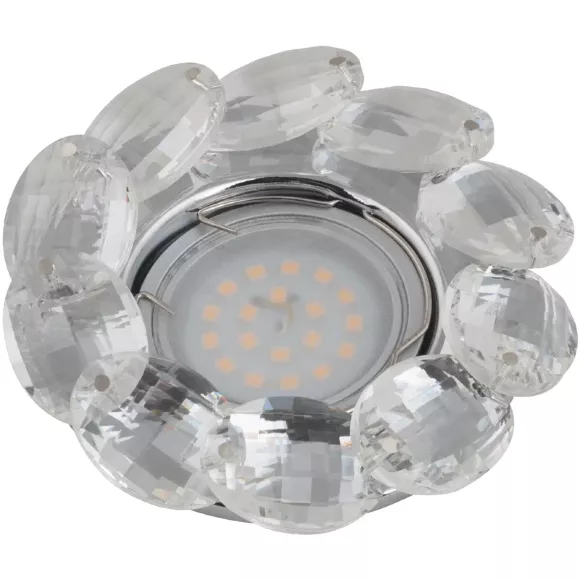 Встраиваемый светильник Fametto Peonia DLS-P114 GU5.3 CHROME/CLEAR 10547 Встраиваемый светильник Fametto Peonia DLS-P114 GU5.3 CHROME/CLEAR 10547