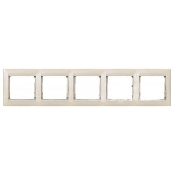 Рамка 5-постовая Legrand Valena жемчужная 770475