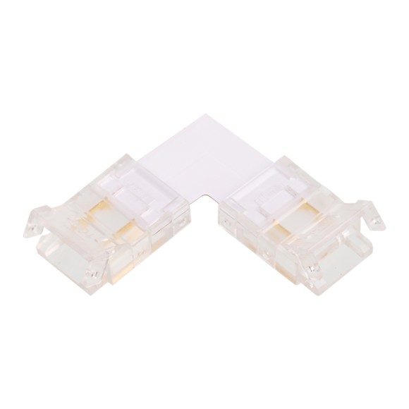 Коннектор WOLTA WLS-2PIN-10MM-MONO-L угловой для стабилизированной одноцветной SMD ленты 48В 120лед/м шириной 10мм, комплект 3 шт.