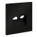Накладка для розетки TV+RJ45 кат. 6 Voltum S70 (черный матовый) VLS002708