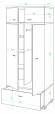 Шкаф платяной Домино КС-20 MER_KS-20_SHBE