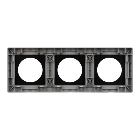 Рамка 3-местная алюминиевая Arlight FRM-PRESTO-ALR-3-GR 043873