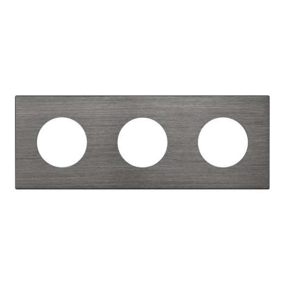 Рамка 3-местная алюминиевая Arlight FRM-PRESTO-ALR-3-GR 043873