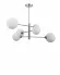Люстра на штанге Moderli Molecule V10840-6P, Хром, Белый, Металл