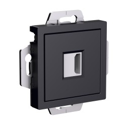 Розетка HDMI Systeme Electric AtlasDesign Карбон механизм ATN001080