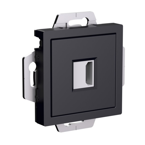 Розетка HDMI Systeme Electric AtlasDesign Карбон механизм ATN001080