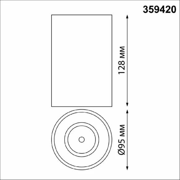 Накладной светильник Novotech Recte 359420 Накладной светильник Novotech Recte 359420