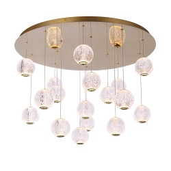 Подвесная светодиодная люстра Delight Collection Elliot Diamante MD20001012-17A gold