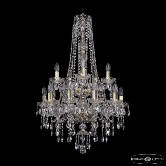 Подвесная люстра Bohemia Ivele Crystal 1415/10+5/200/h-92/2d G