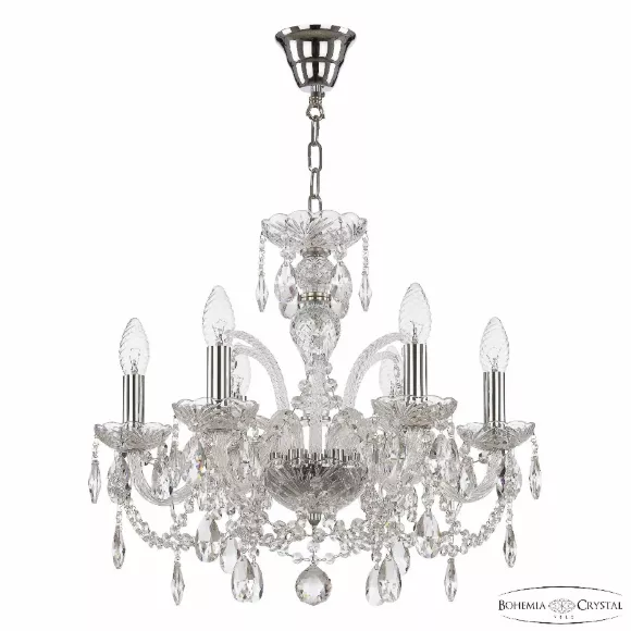 Подвесная люстра Bohemia Ivele Crystal 105/6/165 Ni Подвесная люстра Bohemia Ivele Crystal 105/6/165 Ni