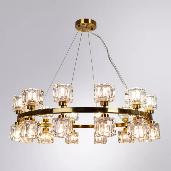 Подвесная люстра Divinare Alessandro 7205/17 LM-24, Золото, Прозрачный, Металл