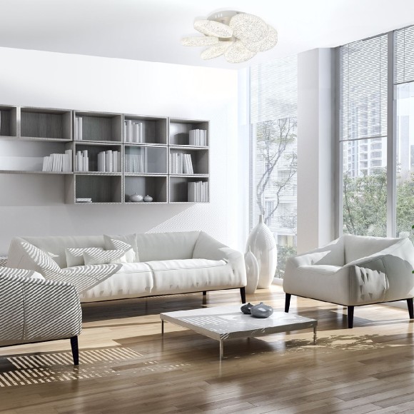 Потолочная светодиодная люстра с пультом управления Escada Agata 10278/6LED