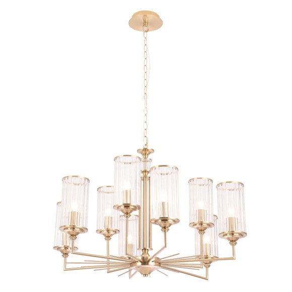 Подвесная люстра Crystal Lux GLORIA SP9 BRASS