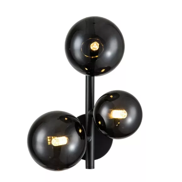 Бра Indigo Molecola 11018/3W Black V000198, вид сверху Бра Indigo Molecola 11018/3W Black V000198, вид сверху