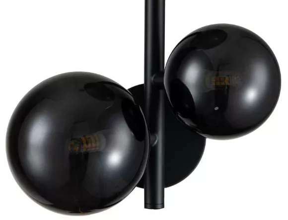 Бра Indigo Molecola 11018/3W Black V000198, Черный, Дымчатый, Металл, вид сверху Бра Indigo Molecola 11018/3W Black V000198, Черный, Дымчатый, Металл, вид сверху