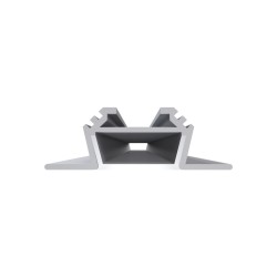 Профиль угловой накладной Apeyron ширина ленты до 10мм (рассеиватель, заглушки - 2шт) 08-07