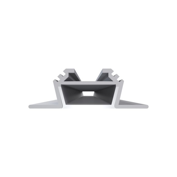 Профиль угловой накладной Apeyron ширина ленты до 10мм (рассеиватель, заглушки - 2шт) 08-07